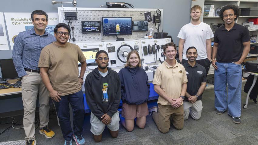 Researchers in a lab