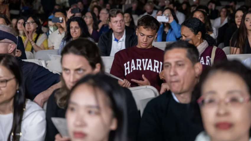 Students in a Harvard classroom
